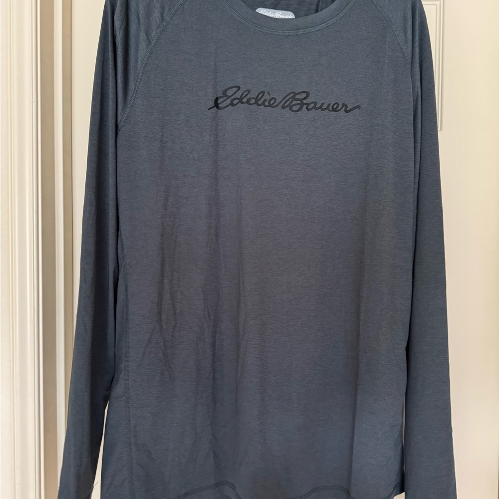 Eddie Bauer blue/Gray Long Sleeve Shirt